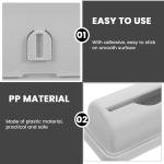 Limitless Wall Mount Trash Bag Dispenser – Sleek & Convenient Storage Solution for Kitchen & Bathroom, Plastic Bags Container Organizer Grocery Bag Holder (Grey)